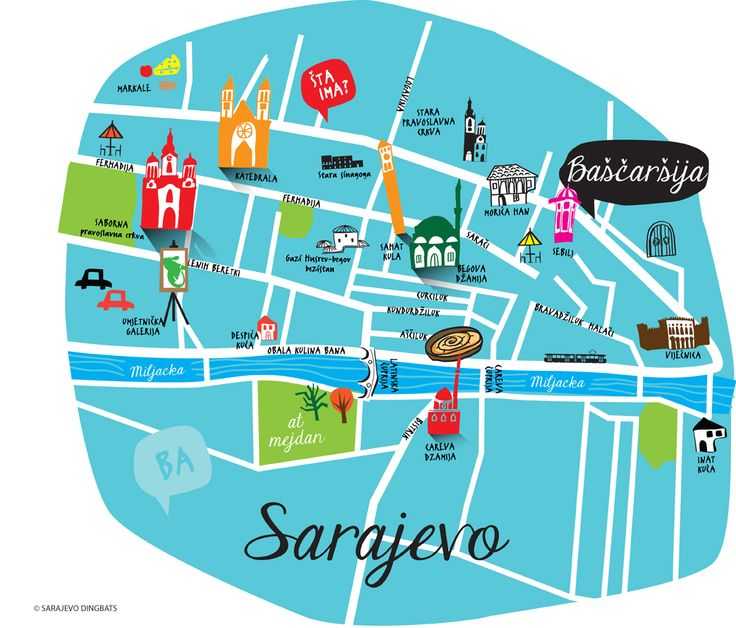 Карта-схема дорог белград сараево