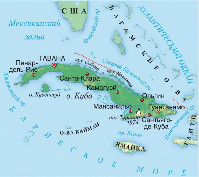 Карта багамских островов, подробная на русском языке — туристер.ру