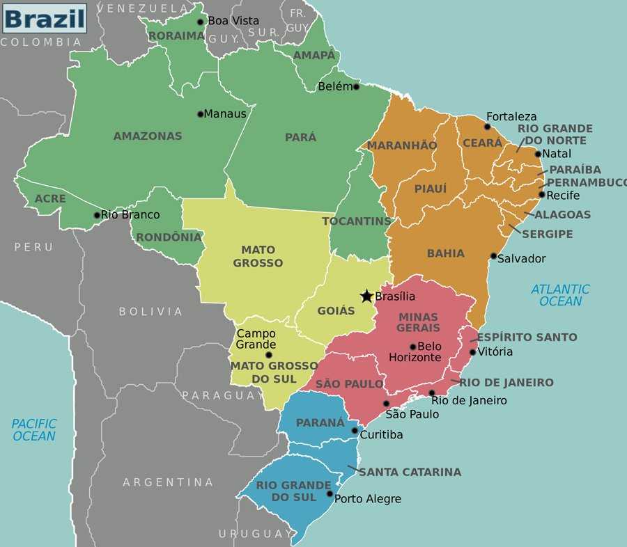 Бразилия - рай - климат - регионы - еда - карнавал