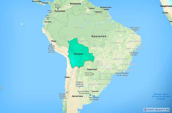 Боливия находится в центральной Южной Америке. Это самое «индейское» государство, так как большинство его населения составляют индейцы кечуа и аймара. Как нигде более, здесь проявляются основные черты менталитета южноамериканских коренных народов — созерц