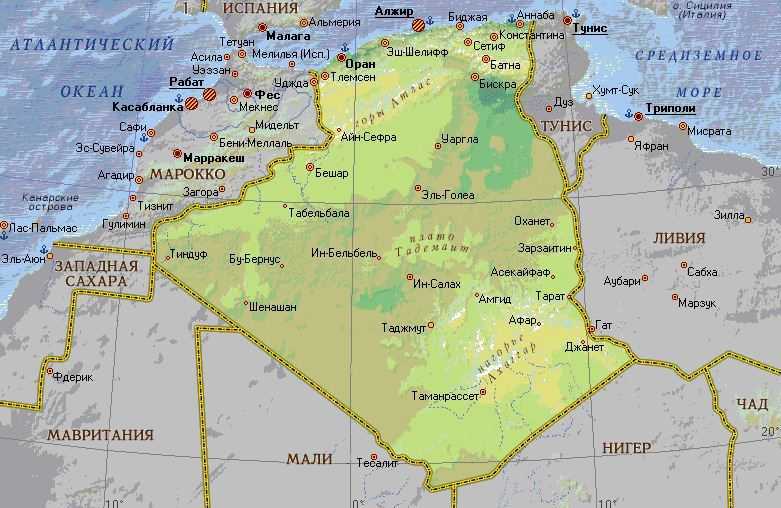 Страны мира - алжир: расположение, столица, население, достопримечательности, карта