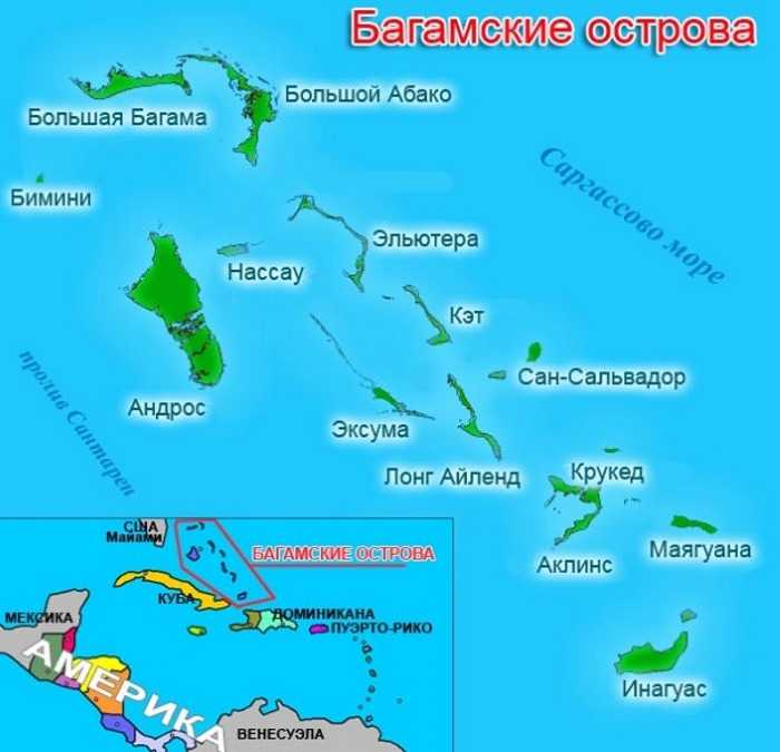 Багамские острова - тропический рай, пляжный отдых, достопримечательности, активный отдых, культурные особенности, национальные праздники, кухня, шопинг