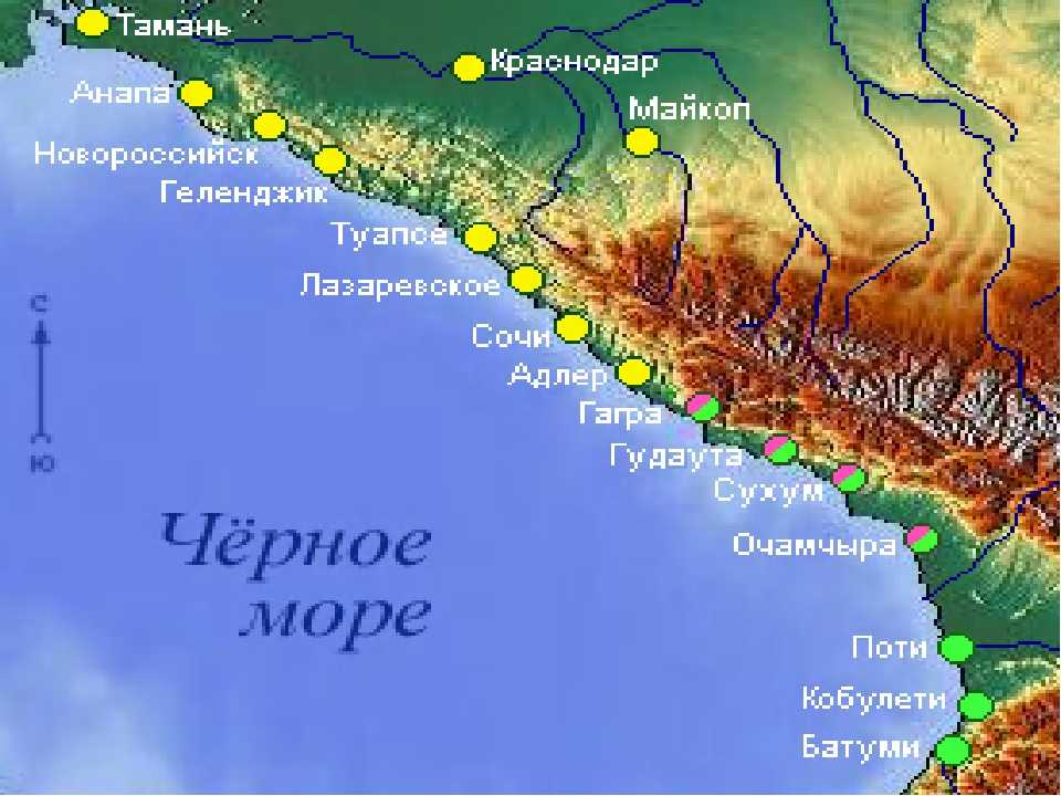 Карта болгарии с городами