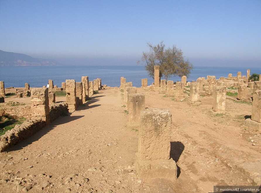 Город типаза в алжире - крупный археологический комплекс