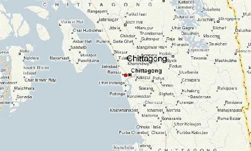Подробная карта Читтагонга на русском языке с отмеченными достопримечательностями города. Читтагонг со спутника
