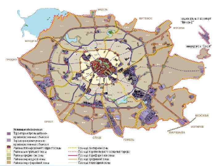 Районы минска на карте города - список и границы районов, микрорайонов
