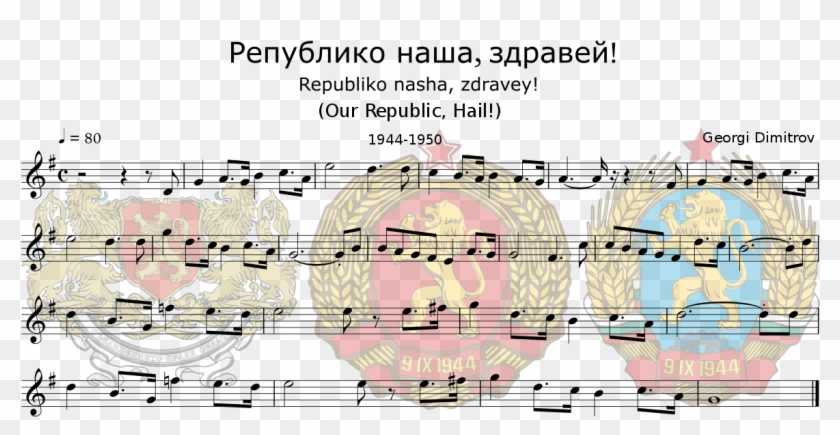 Государственный гимн болгарии