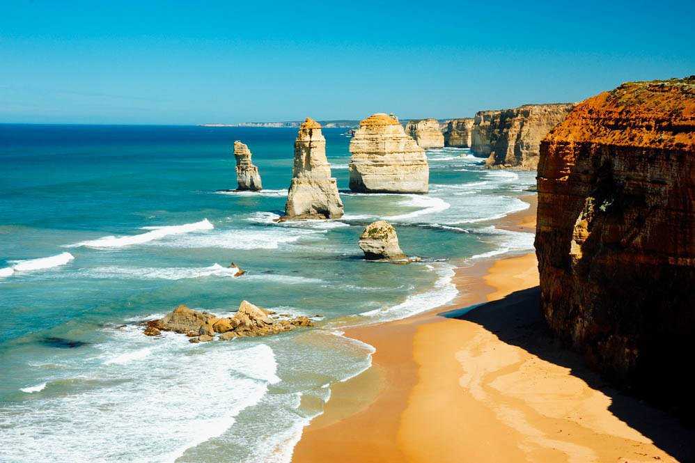 Скалы 12 апостолов, австралия: национальный парк кэмпбелл