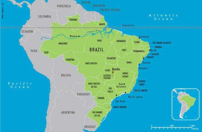 Где находится бразилия