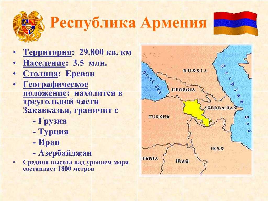 Краткая информация об армении