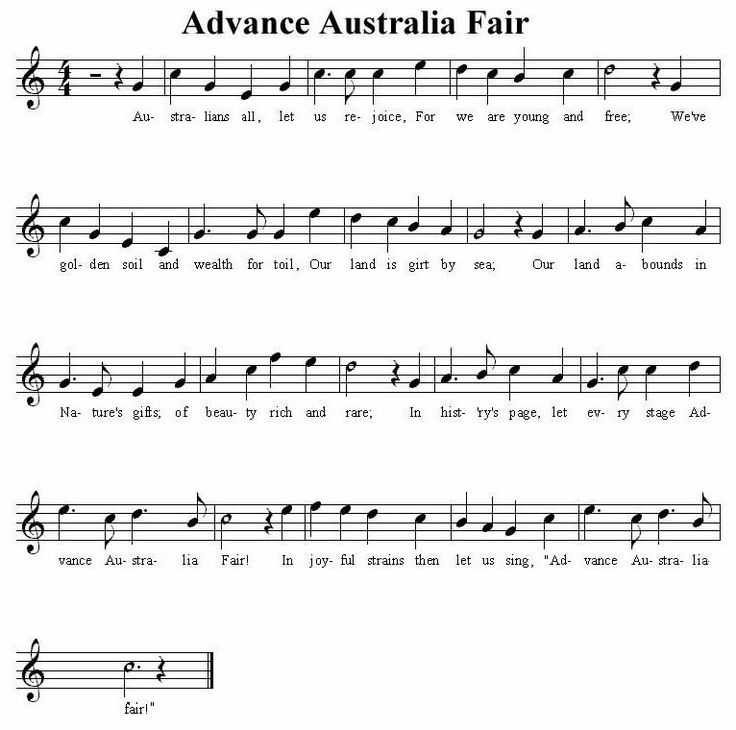 Гимн австралии